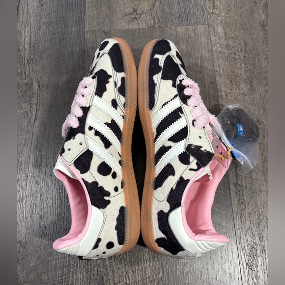 New - Adidas Samba OG Cow Print Women’s Sneakers - Picture 7 of 9